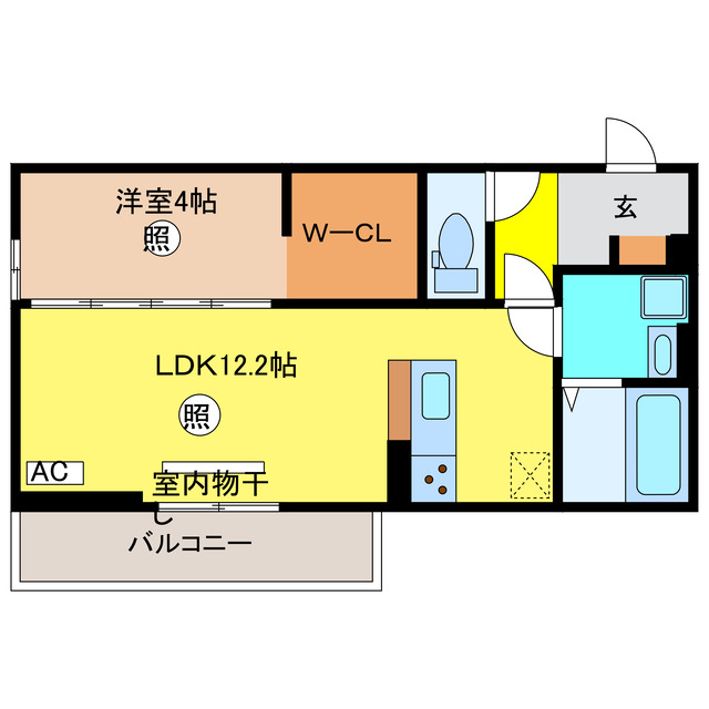 collina一里山の間取り