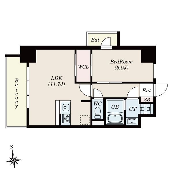 S-RESIDENCE桜本町awesomeの間取り