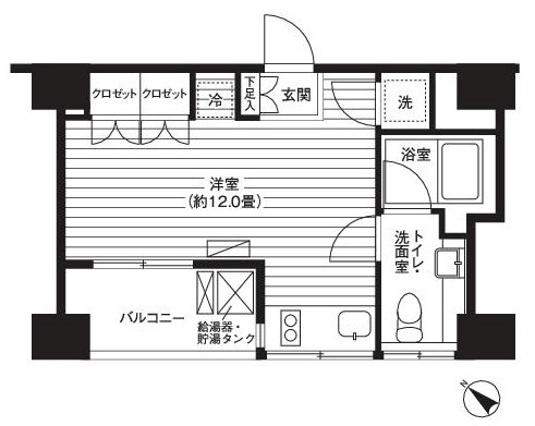 Ti-HIGASHIAZABUの間取り