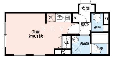 文京区白山のマンションの間取り