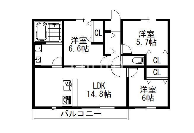 グリーンサム大久保IIの間取り