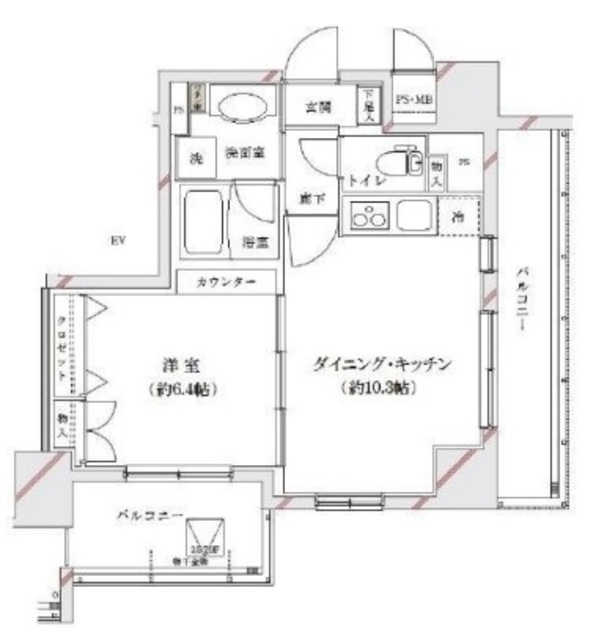 ライジングプレイス浅草弐番館の間取り