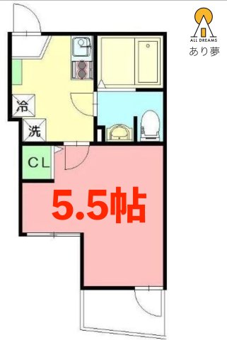 【ＤＥＮ大口仲町３の間取り】