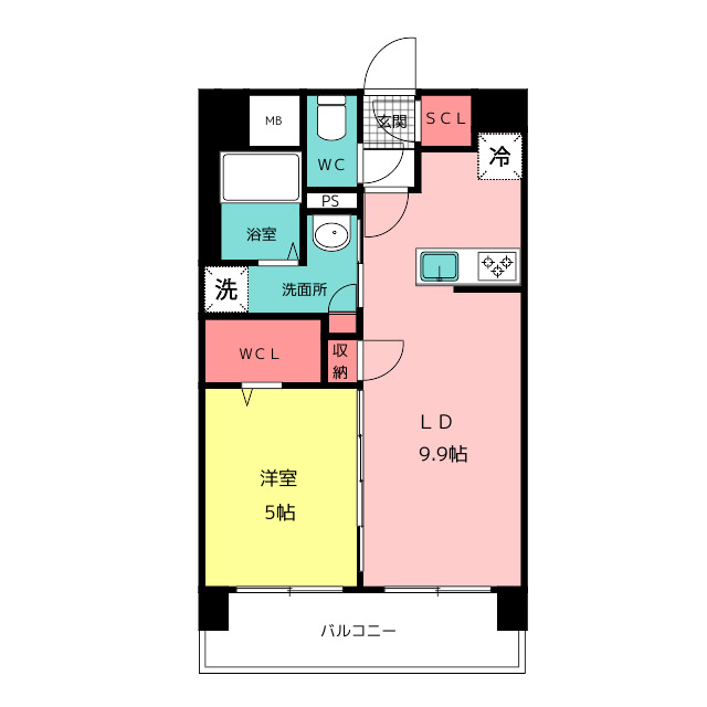 ブランシエスタ千早ＲＪＲの間取り