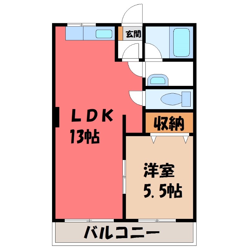 シティパルスギモト I号棟の間取り