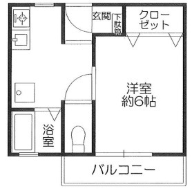 茨木市大住町のアパートの間取り