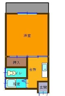 鹿児島市郡元のマンションの間取り