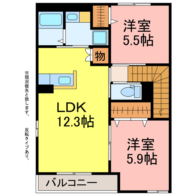 Ｃａｓａ　ｄｉ　Ｏｒａｎｇｅの間取り