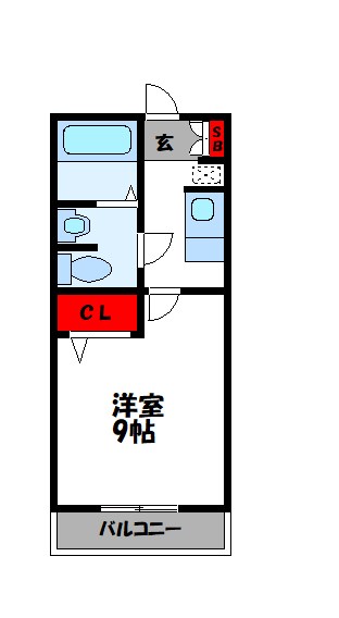 シングルコート23の間取り