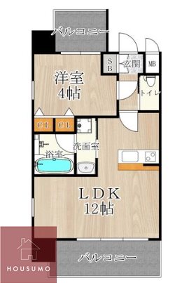 CITY　SPIRE西中島の間取り