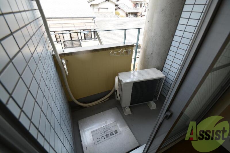 バルコニー　洗濯物も乾きます