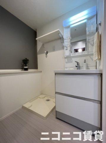 洗面設備　モデルルームの為、現状を優先致します。