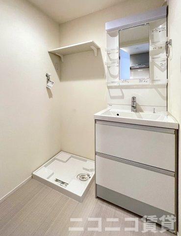 洗面設備　モデルルームの為、現状を優先致します。