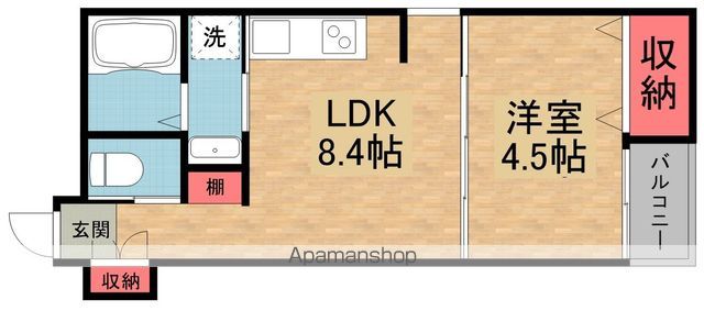 京阪本線 牧野駅 徒歩14分 3階建 築1年の間取り写真