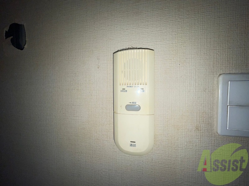 セキュリティ　インターホンです。来客者を確認できるので安心！