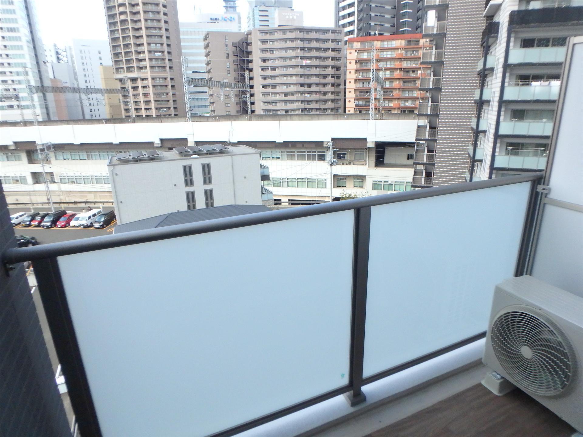 バルコニー　見晴らしの良いベランダです