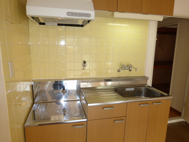 キッチン　給湯付　2口コンロ設置可キッチン