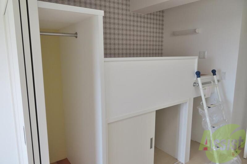 収納　ちょっと変わった形の収納ですが使い勝手は良さそうです。