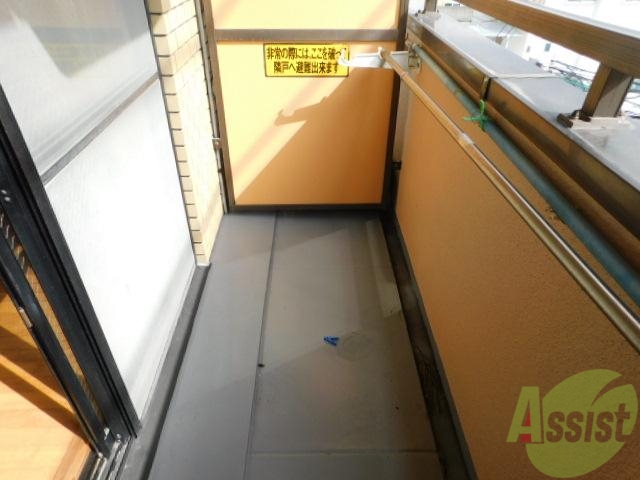 バルコニー　日当たりがいいです