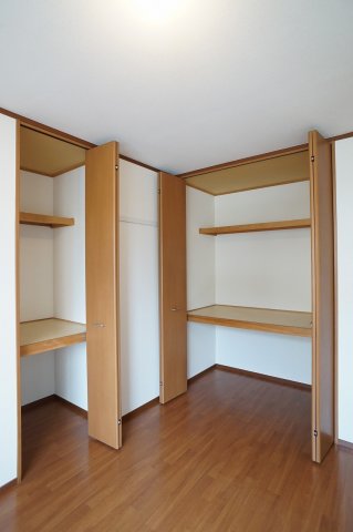 収納　洋室内の2か所ある収納です