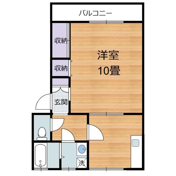 コーポヤスモトの間取り写真