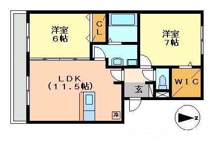 サニープレイス塩屋台の間取り写真