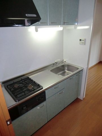 キッチン　コンロ２口システムキッチン