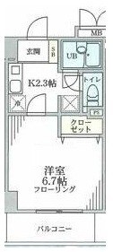 エクセレントアフィー横浜橋の間取り写真
