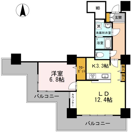 品川シーサイドビュータワー Iの間取り写真
