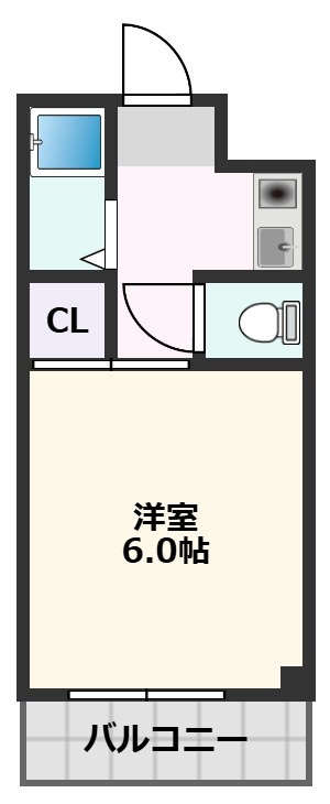 阪急千里線 吹田駅 徒歩11分 3階建 築30年の間取り写真