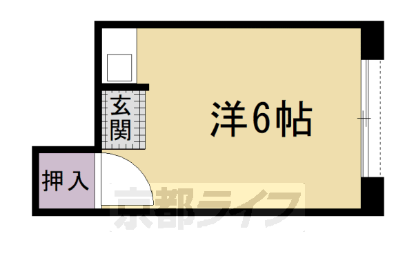 ＪＲ山陰本線 太秦駅 徒歩15分 4階建 築48年の間取り写真