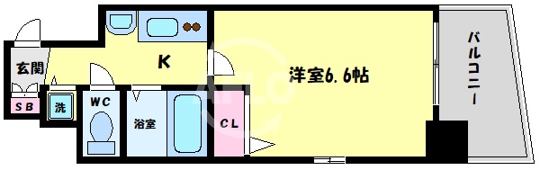 プレサンス本町リアルシティの間取り写真