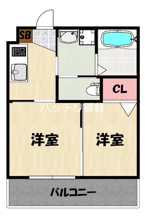 リビングシングス大橋の間取り写真