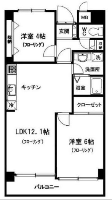 ライオンズシティ川口の間取り写真