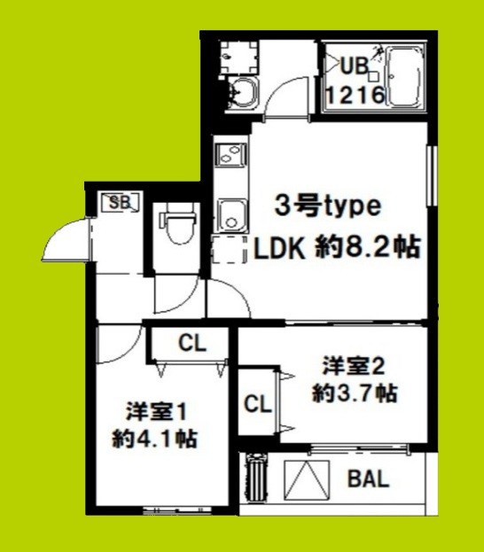 D porta annexの間取り写真