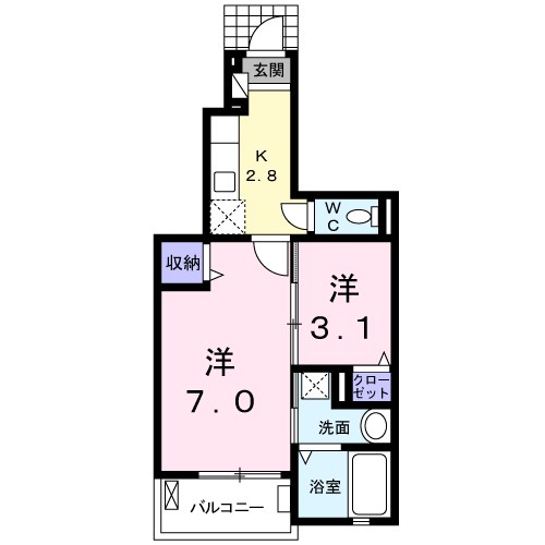 BERUSIONNYAMATEの間取り写真