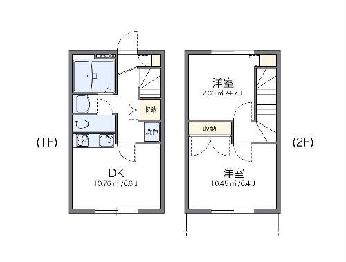 レオパレスASTYTAKARAの間取り写真