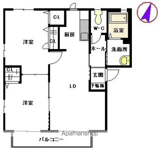 アルブルサンハイム サンハイムの間取り写真