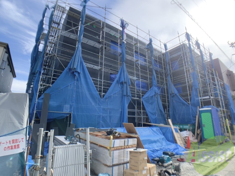 バス・シャワールーム　現在建築中となっています。１２月完成予定です。