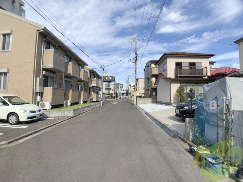 洗面設備　物件の近隣道路はこのようになっております。