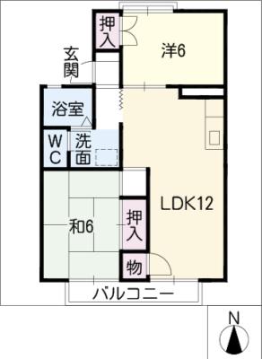 セジュールフジタの間取り写真