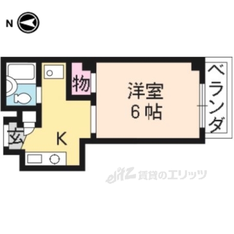 シャンボール今出川の間取り写真