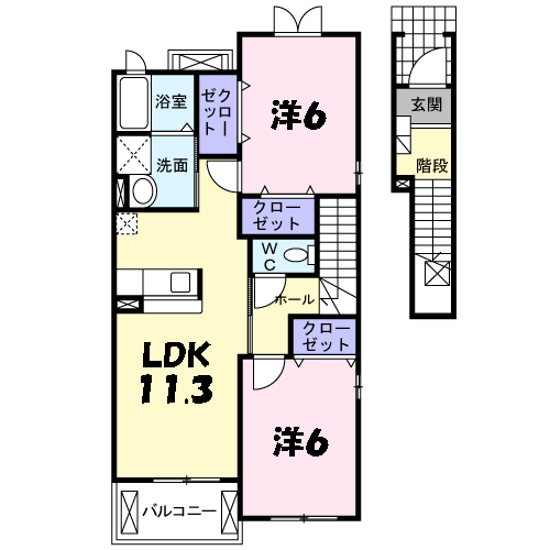 ベル ファミーユ I 1番館の間取り