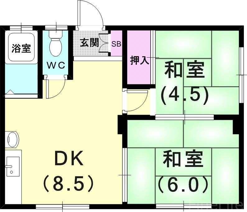 マンション御園の間取り