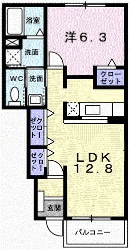 メゾンプラースIIの間取り