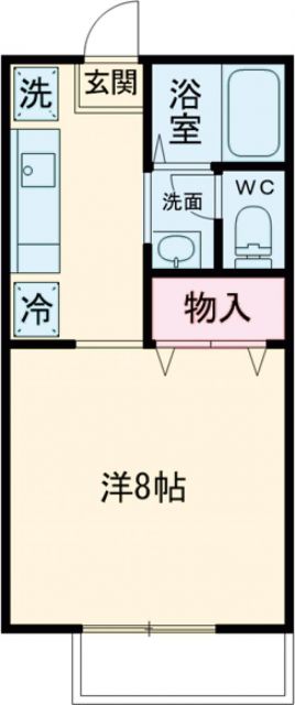 東栄ハイツ　Eの間取り