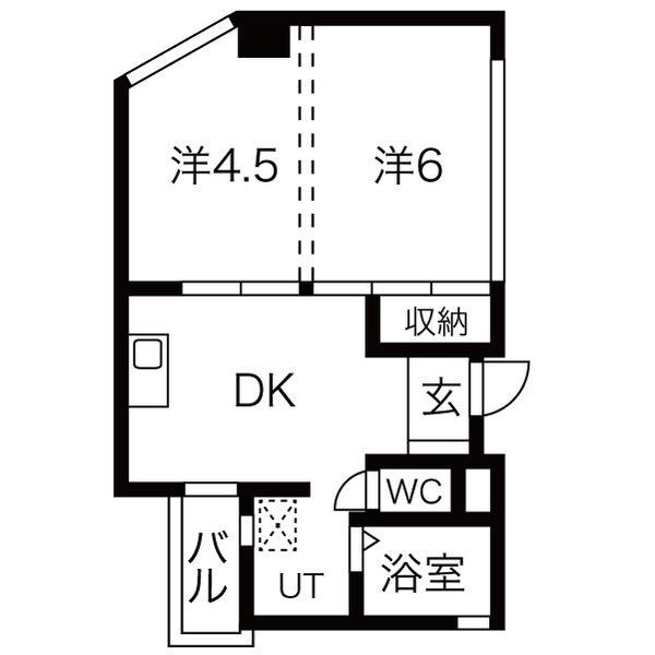 プレズ名古屋徳川の間取り