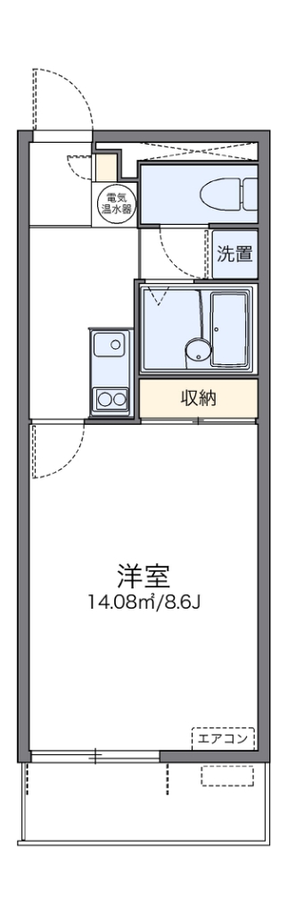 羽曳野市樫山のマンションの間取り