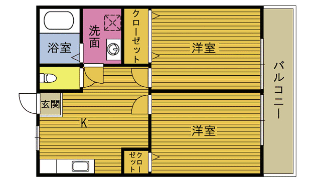 Ｒ２２番館の間取り