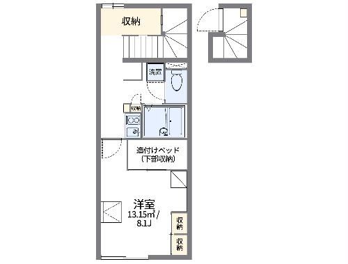 さくら市草川のアパートの間取り